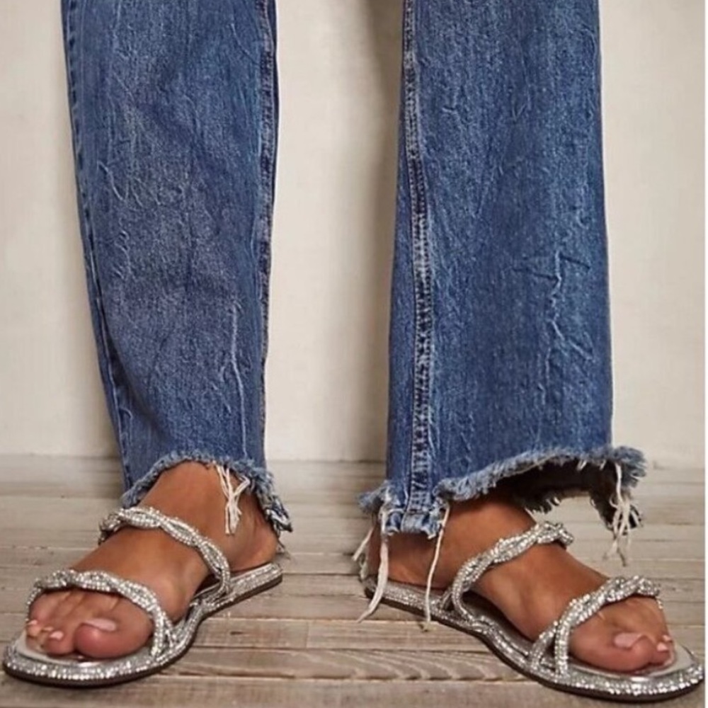 Vicenza silver sparkle sandals